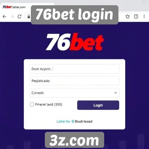 Acessibilidade e navegação no site 76bet login