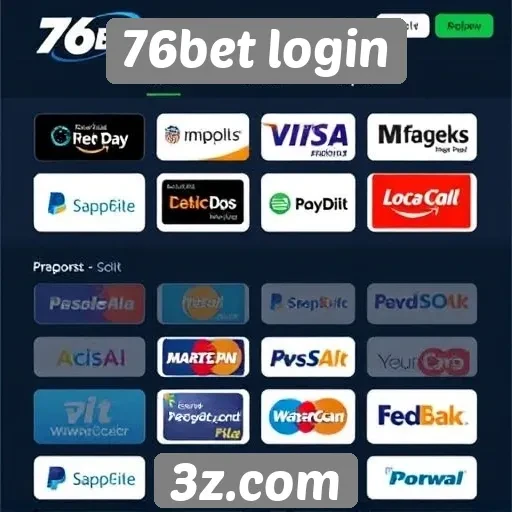 Métodos de pagamento disponíveis no 76bet login