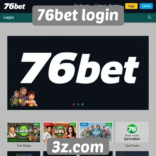 Características do site 76bet login